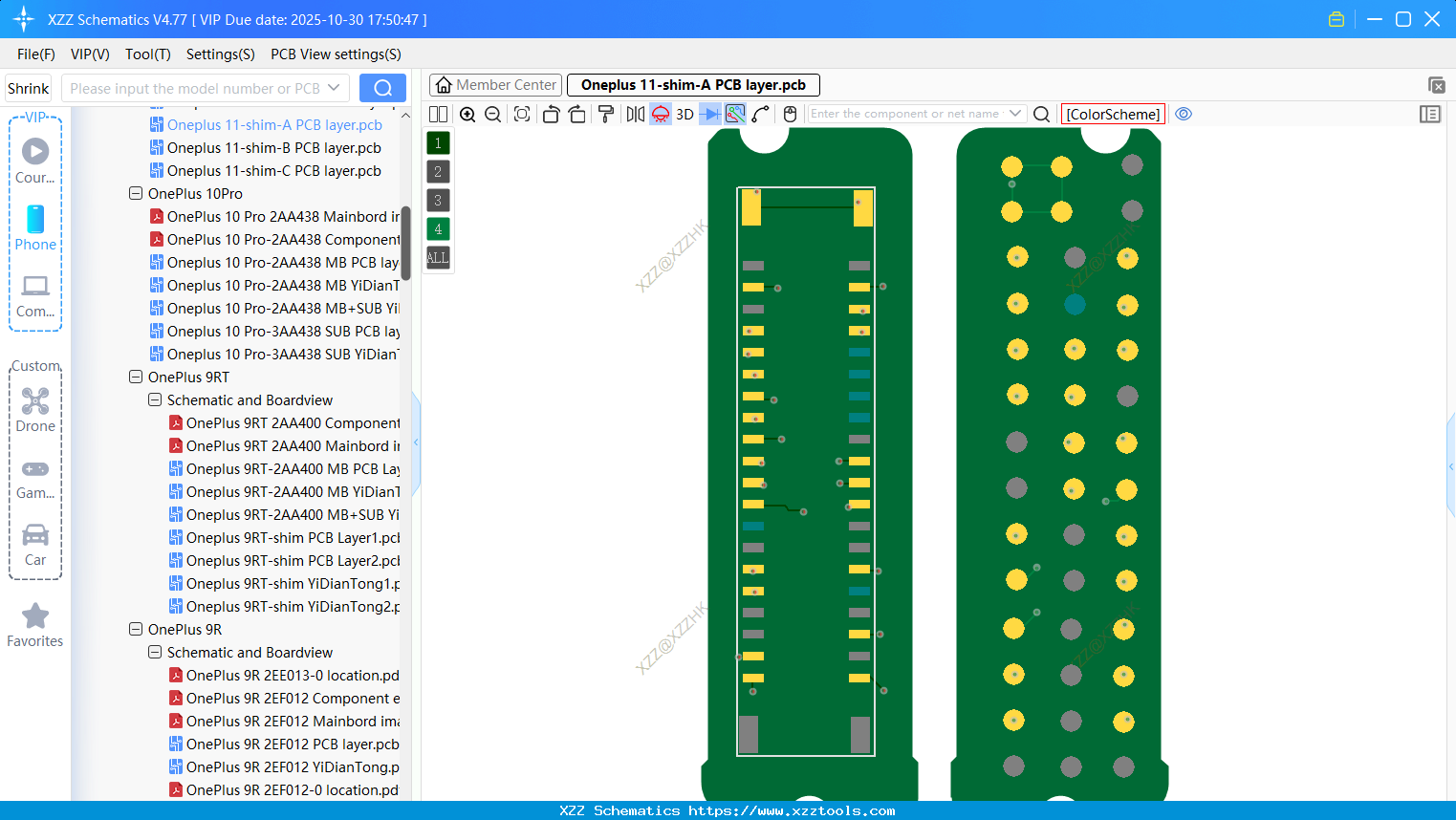 Oneplus 11-shim-A PCB Layer
